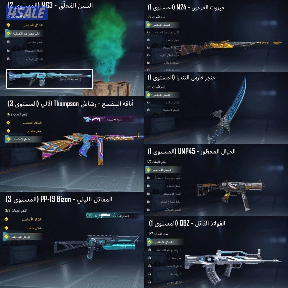 حسابات ببجي منوعه ~ مثك واسلحه وكونكر ✨🔫2