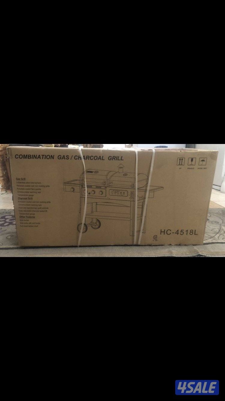 شواية فحم وغاز جديد بكرتون0