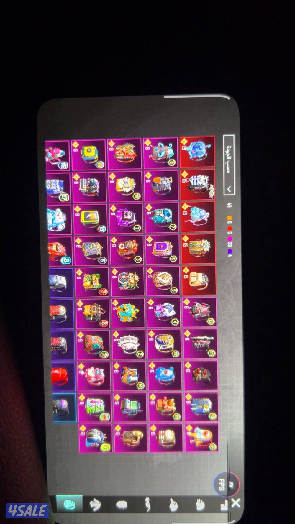 بيع حساب ببجي لفله ٨٤ اليه يبيه يدخل واتسب لا هنتو10