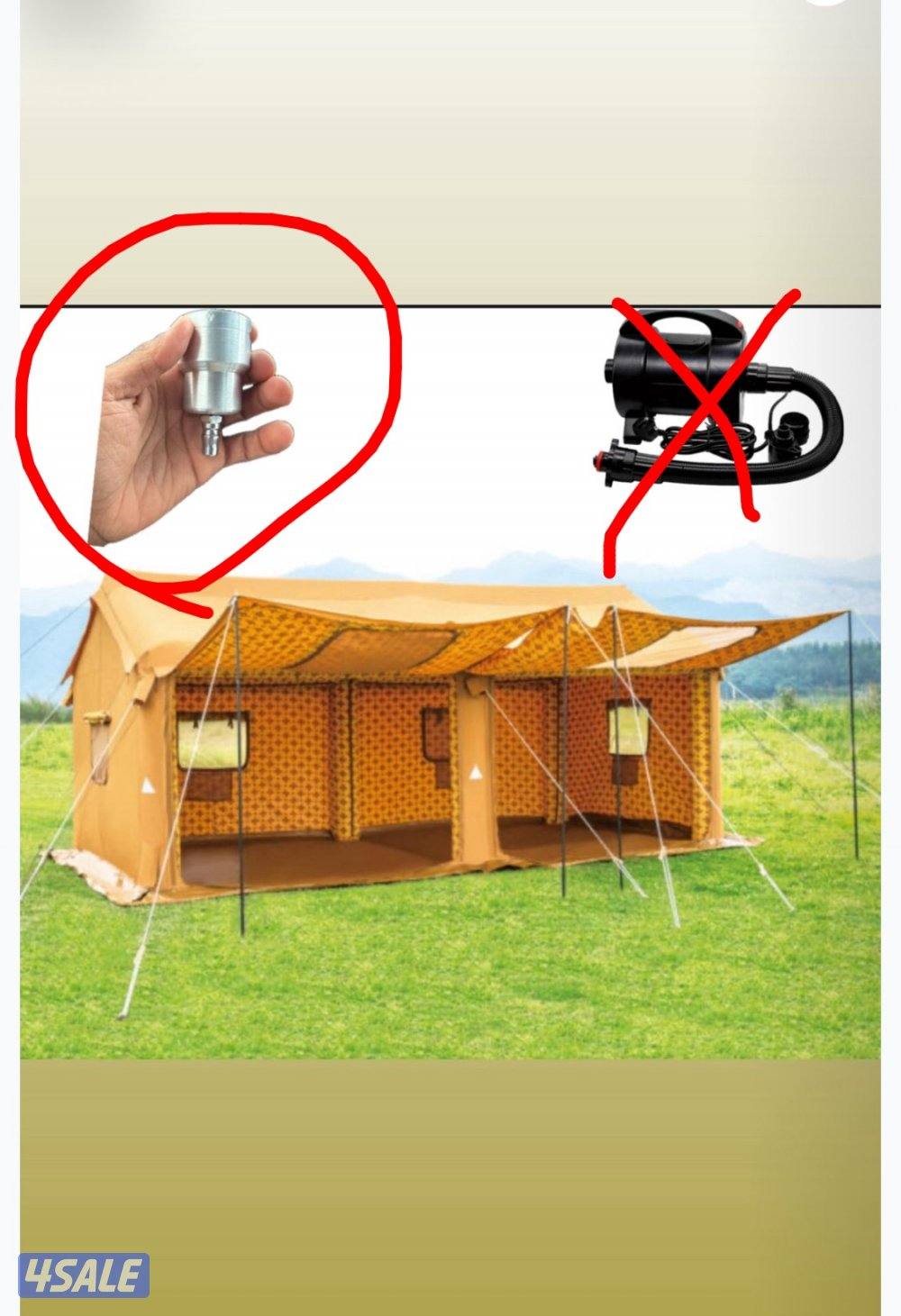 منتج جديد وصله لي الخيام ألتفخ تركب على جميع أنواع الكمبريسور2