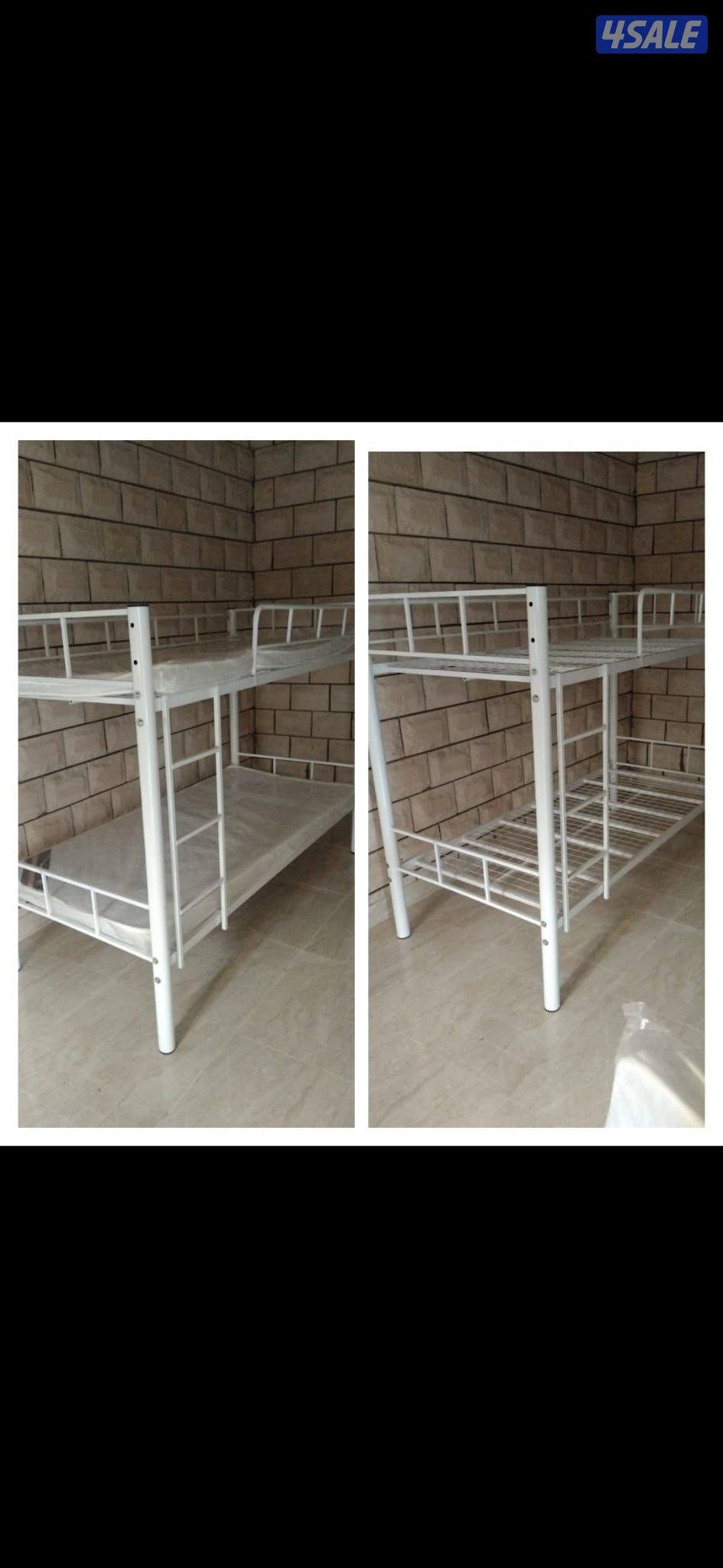 سرير حديد ومرتبه طبيه وبطانيه ومخده والملايات1