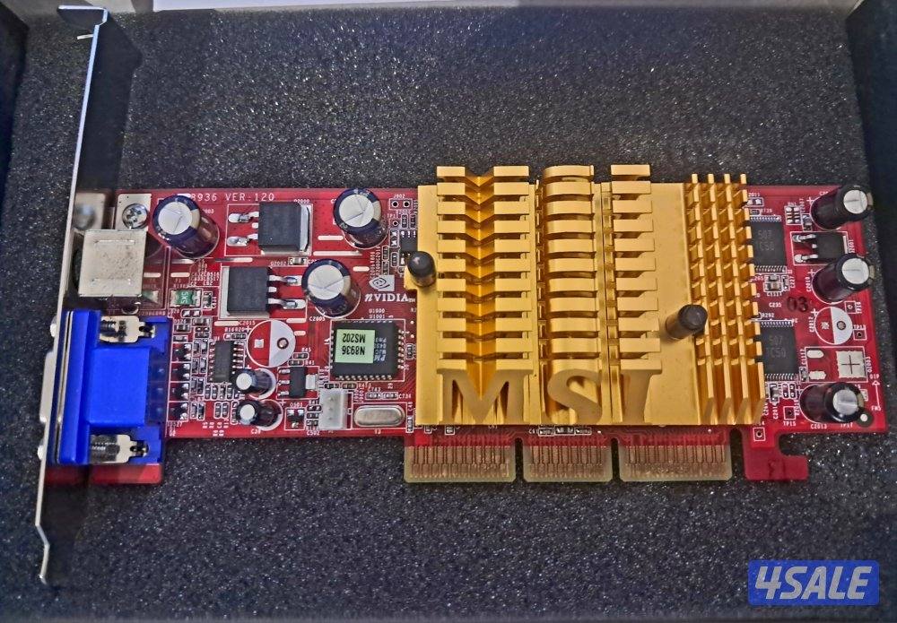 كرت شاشة MSI GeForce4 MX4000 جديد – لم يُستعمل4