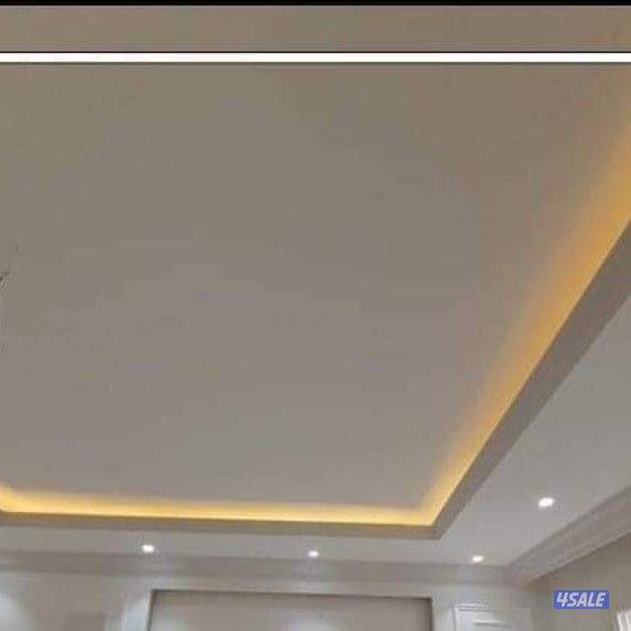 ديكور جبس جبسون بورد بارتش باب خشب2