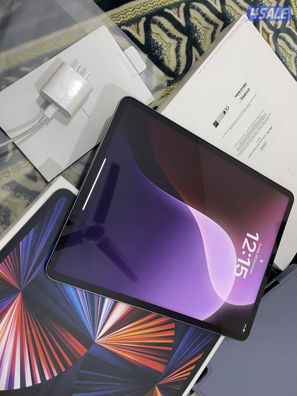 ايباد ابل برو 12.9 انش 256 قيقا الجيل الخامس ام ون نظيف مو مصلح مستعمل1