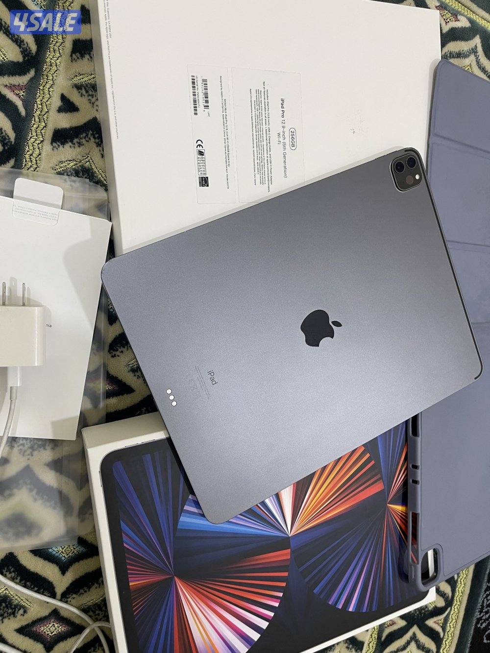 ايباد ابل برو 12.9 انش 256 قيقا الجيل الخامس ام ون نظيف مو مصلح مستعمل7