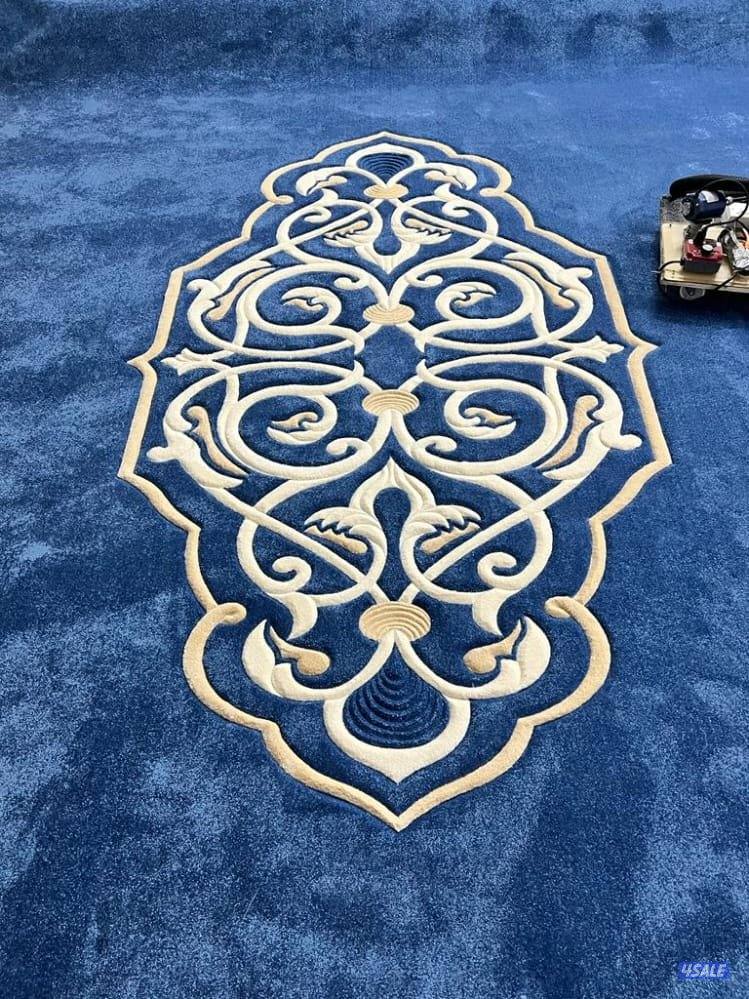 سجاد موكيت مساند ضهر نقشات حفر يدوي يدوي2