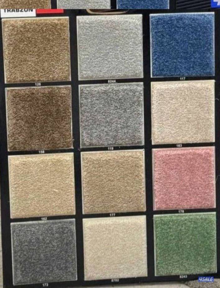 سجاد تركي غص ساده ومشجر سميك خفيف نقشات حفر يدوي مساند ظهر تنجيد وفصل3