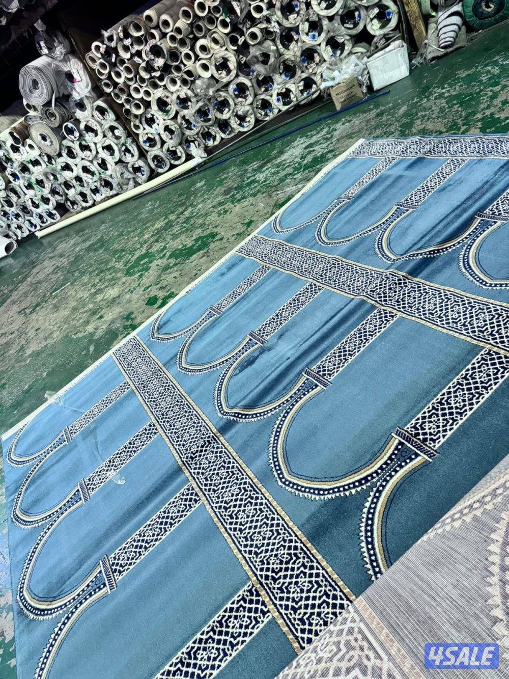 سجاد تركي غص ساده ومشجر سميك خفيف نقشات حفر يدوي مساند ظهر تنجيد وفصل9