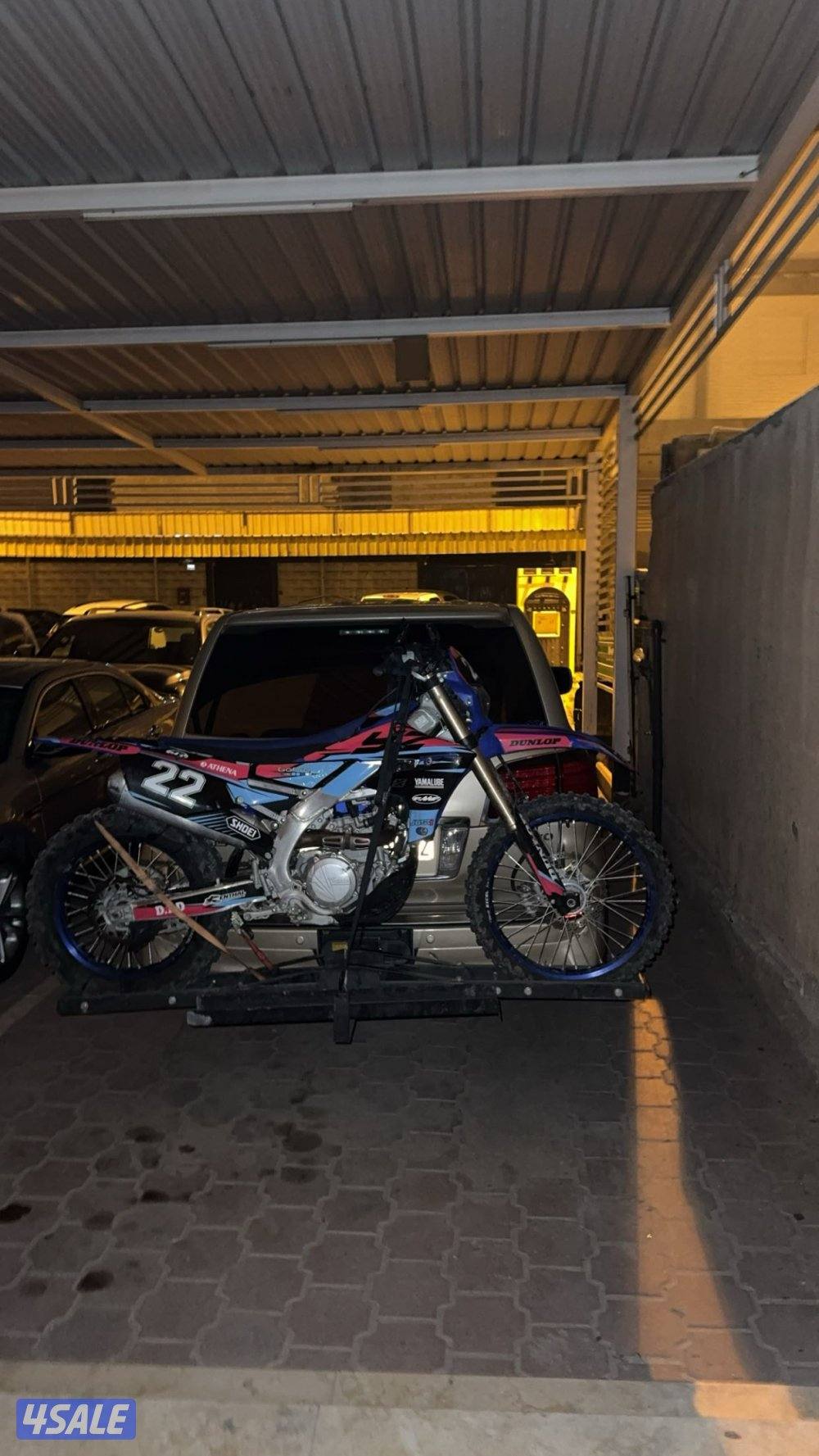 سيكل ياماها wr450f نظيف جداً مع السله0