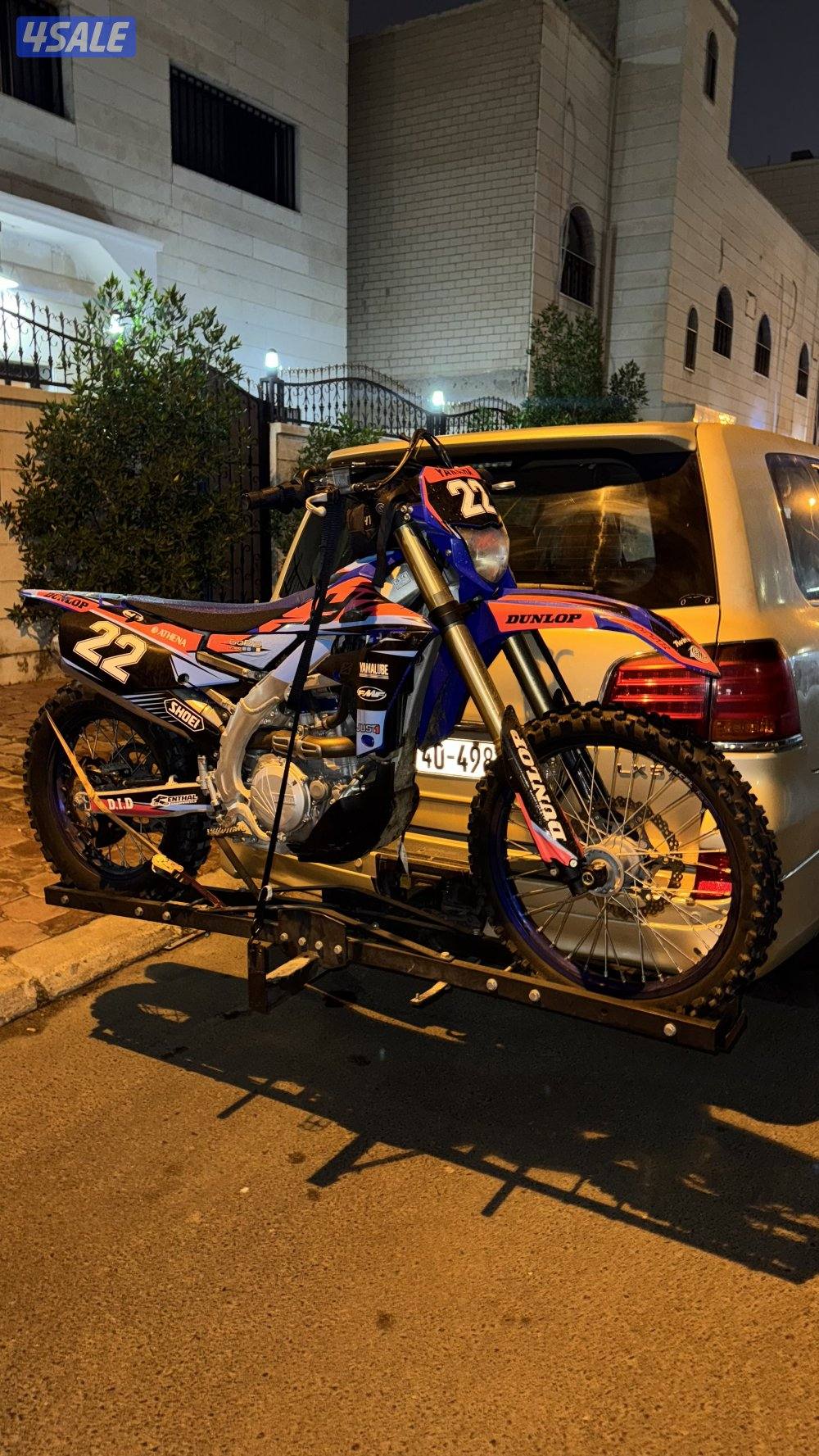 سيكل ياماها wr450f نظيف جداً مع السله3