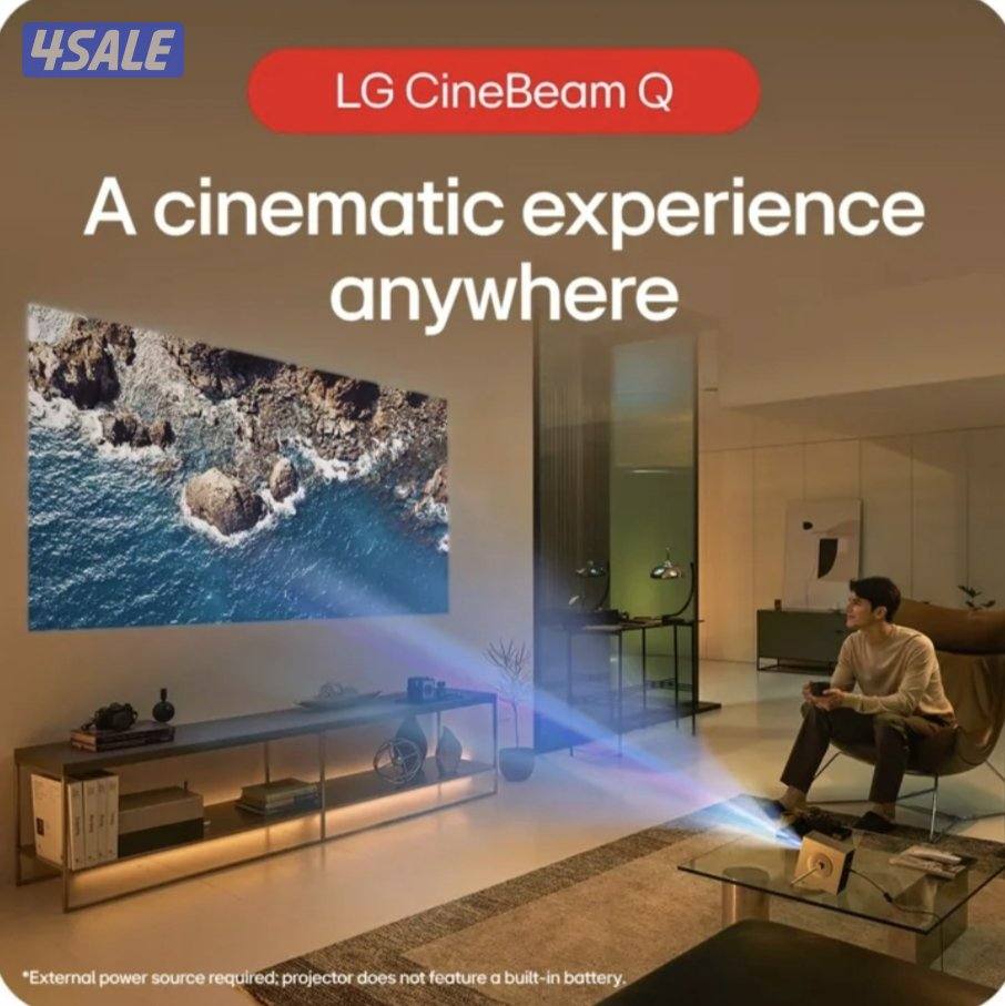 LG CineBeam Q HU710PB 4K Smart Projector + Stand2