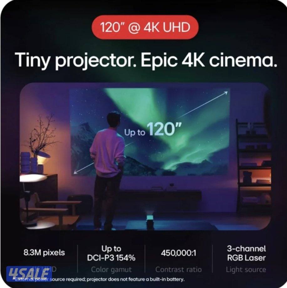 LG CineBeam Q HU710PB 4K Smart Projector + Stand4
