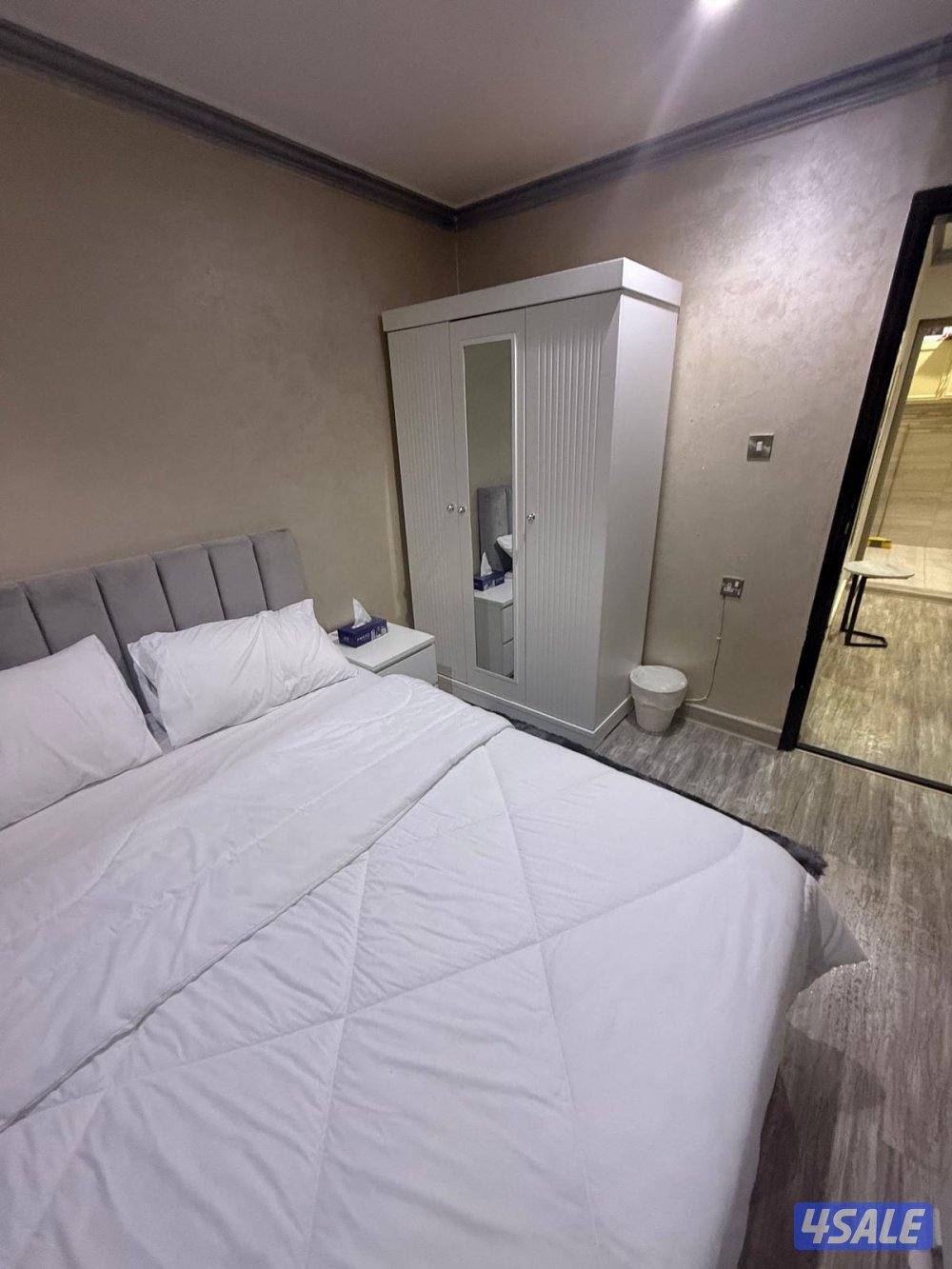 شقق للايجار خلو غرفة وصالة ومطبخ وحمام تشطيب سوبر لوكس12