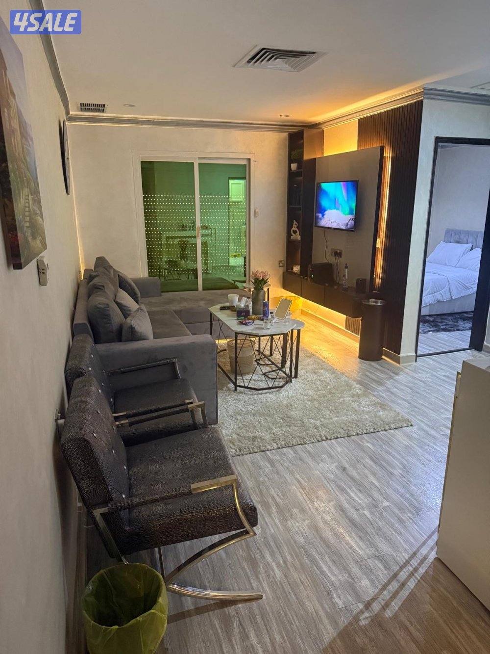 شقق للايجار خلو غرفة وصالة ومطبخ وحمام تشطيب سوبر لوكس14