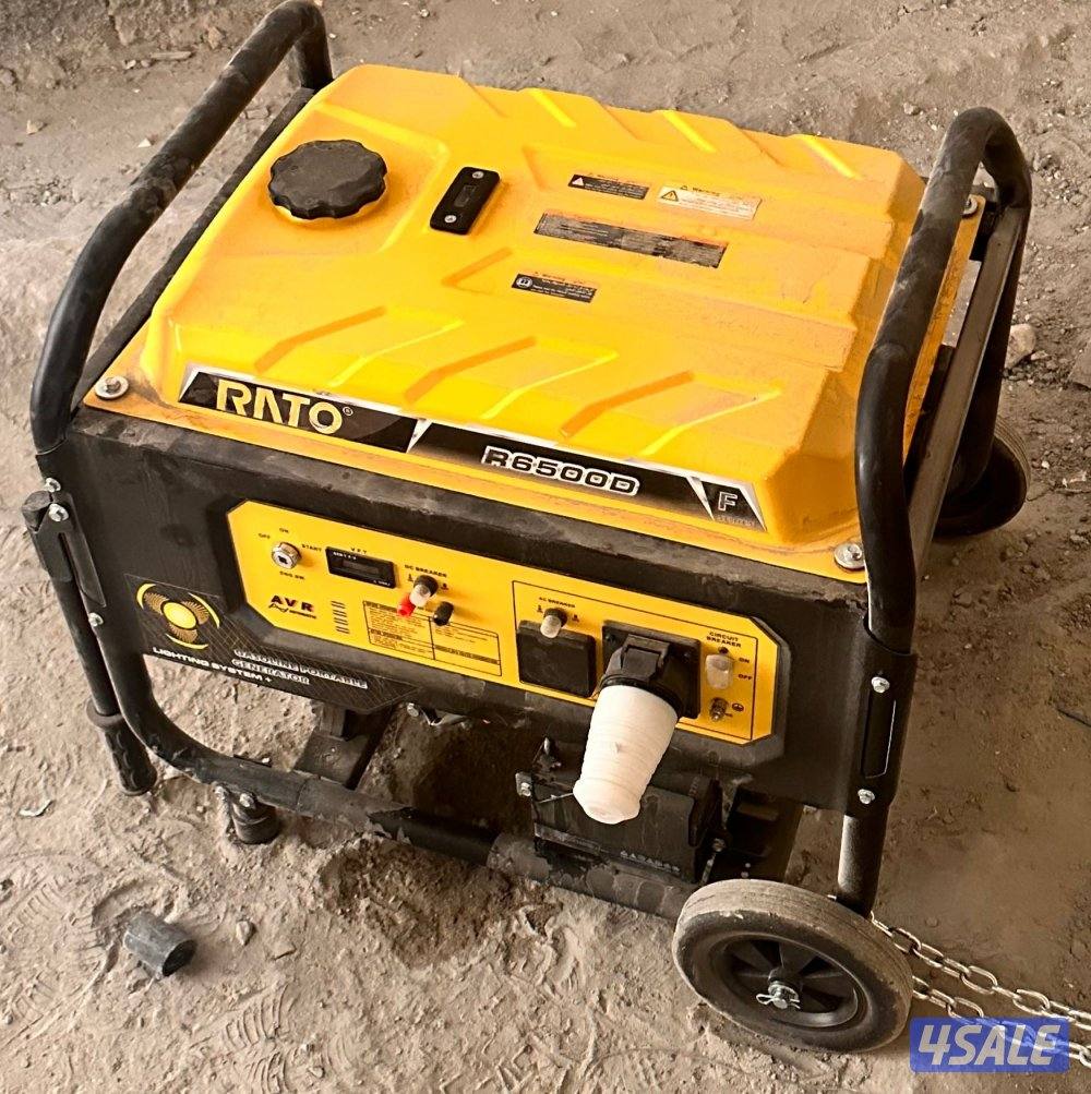 للبيع مولّد كهربائي جديد 6500 واط استخدام يومين تحت الكفالة لمدة 3 شهور0