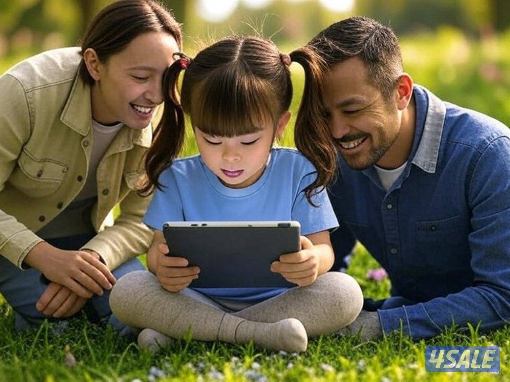 تابلت اطفال باللون الازرق 8 إنش6