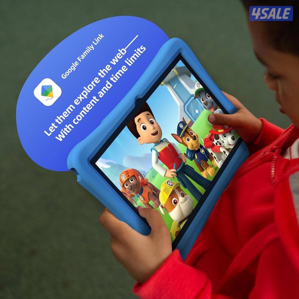 تابلت اطفال باللون الازرق 8 إنش7
