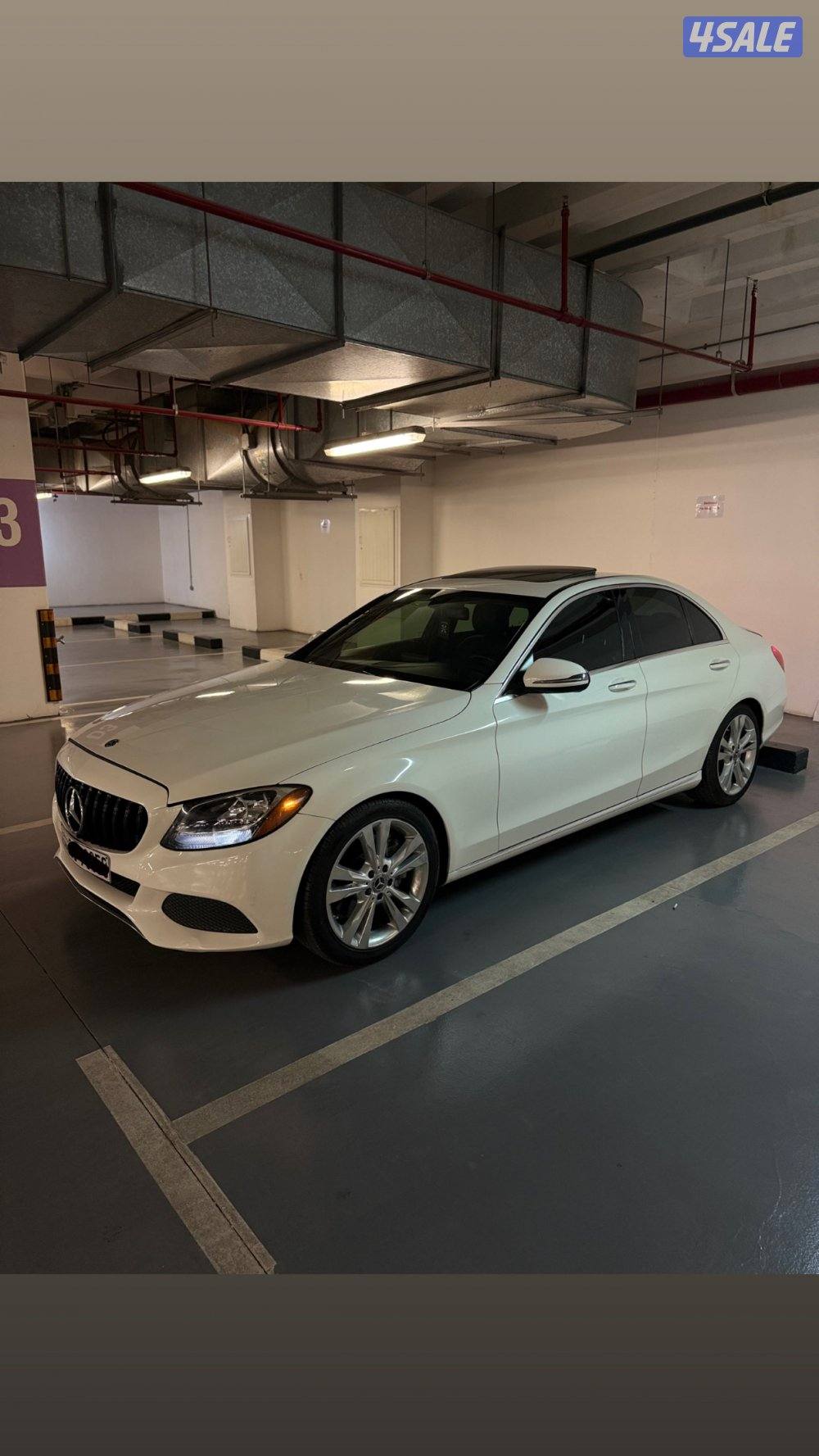 مرسيدس c300 شرط الفحص وارد امريكا2018 مو محتاجة ولا دينار7