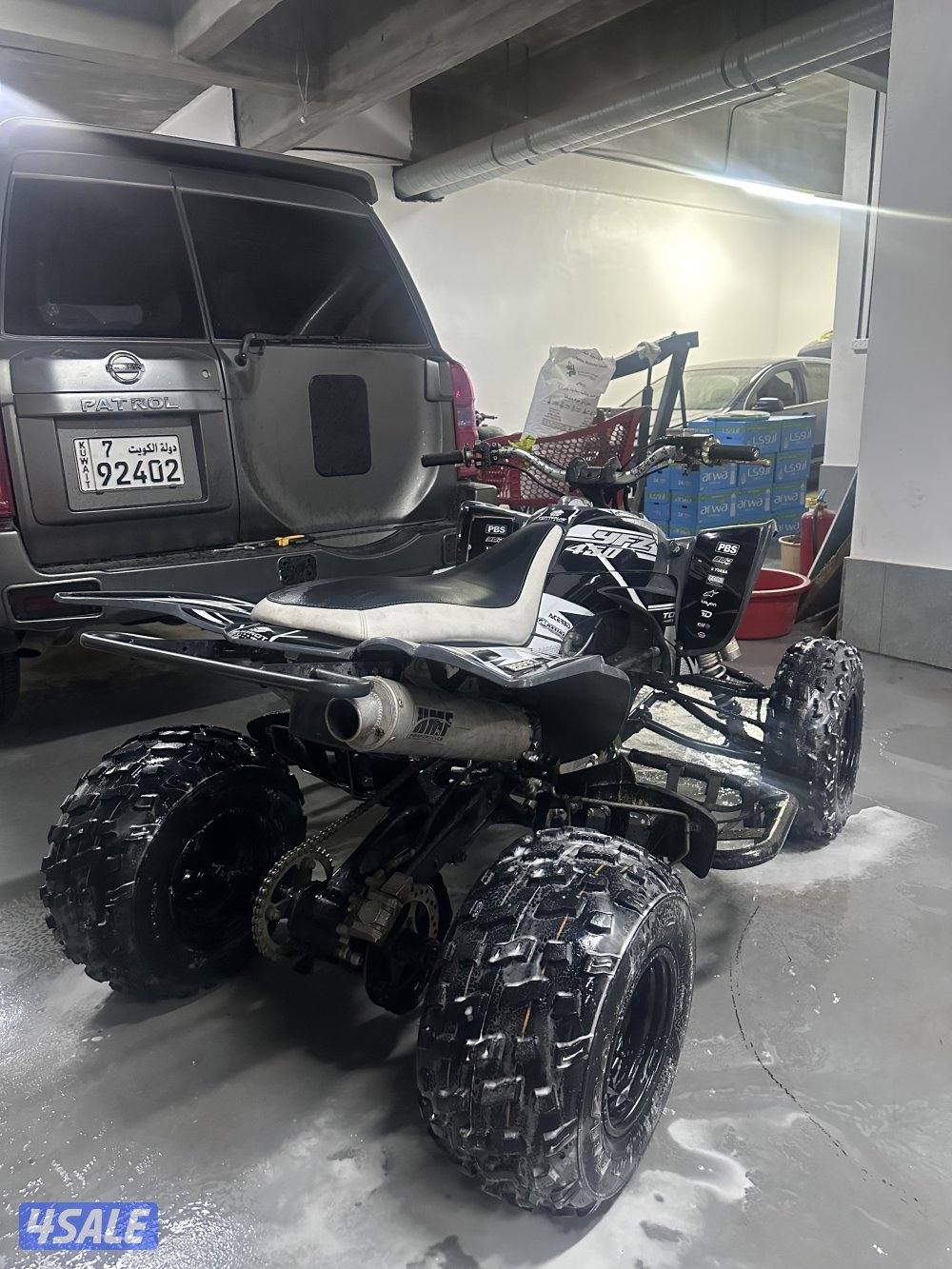 YFZ450 للبيع مع عربانة2