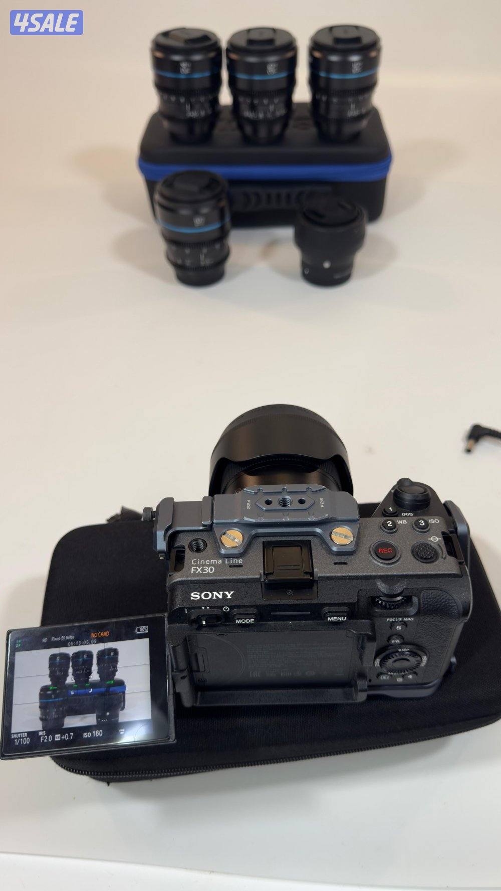 SONY ILME-FX30B DIGITAL CINEMA CAMERA + 6 Lens cinmatic9