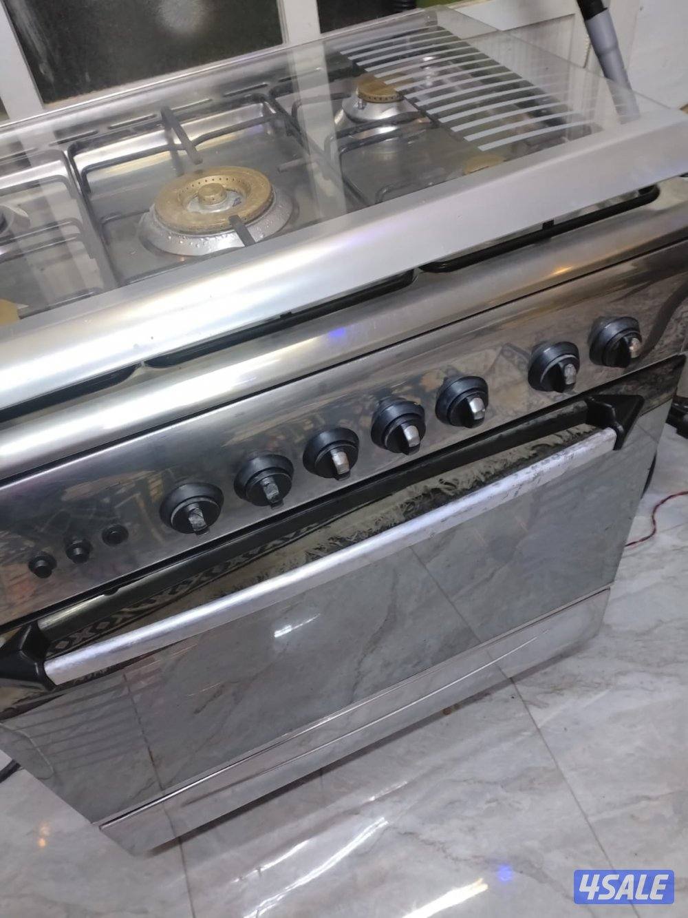 تكنوجاز إيطالي ٨٠ف٦٠ غطاء زجاجي مفاتيح اصليه نار زرقا وصافيه باب محكم4