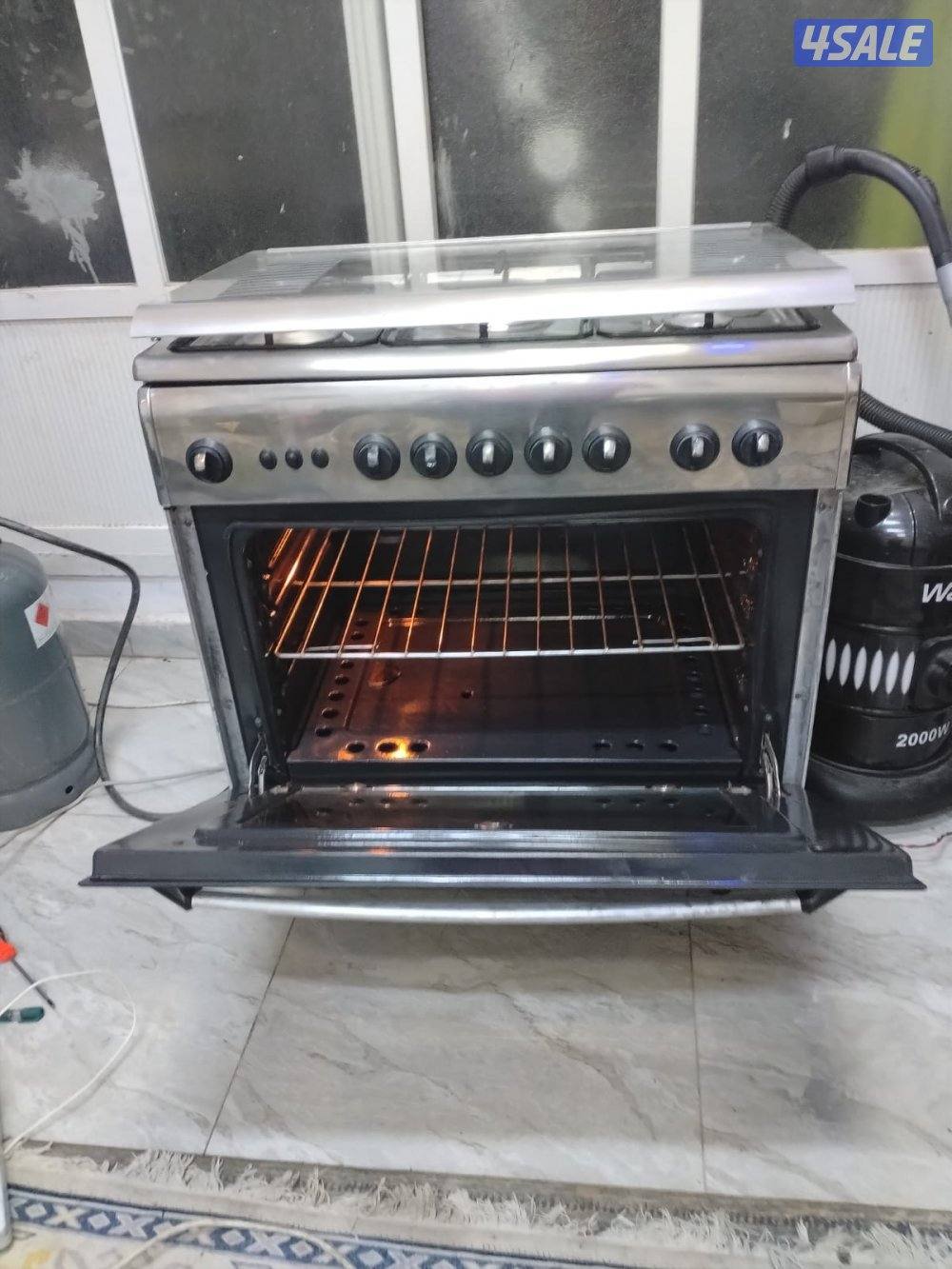 تكنوجاز إيطالي ٨٠ف٦٠ غطاء زجاجي مفاتيح اصليه نار زرقا وصافيه باب محكم8