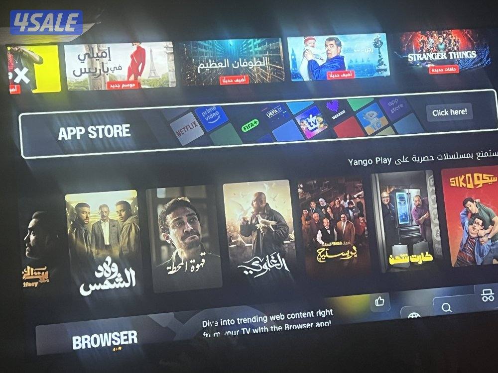 ‏85 بوصه Hisense شبه جديد الحمايه وستيكراته عليه سعره Xcite 580 KD0