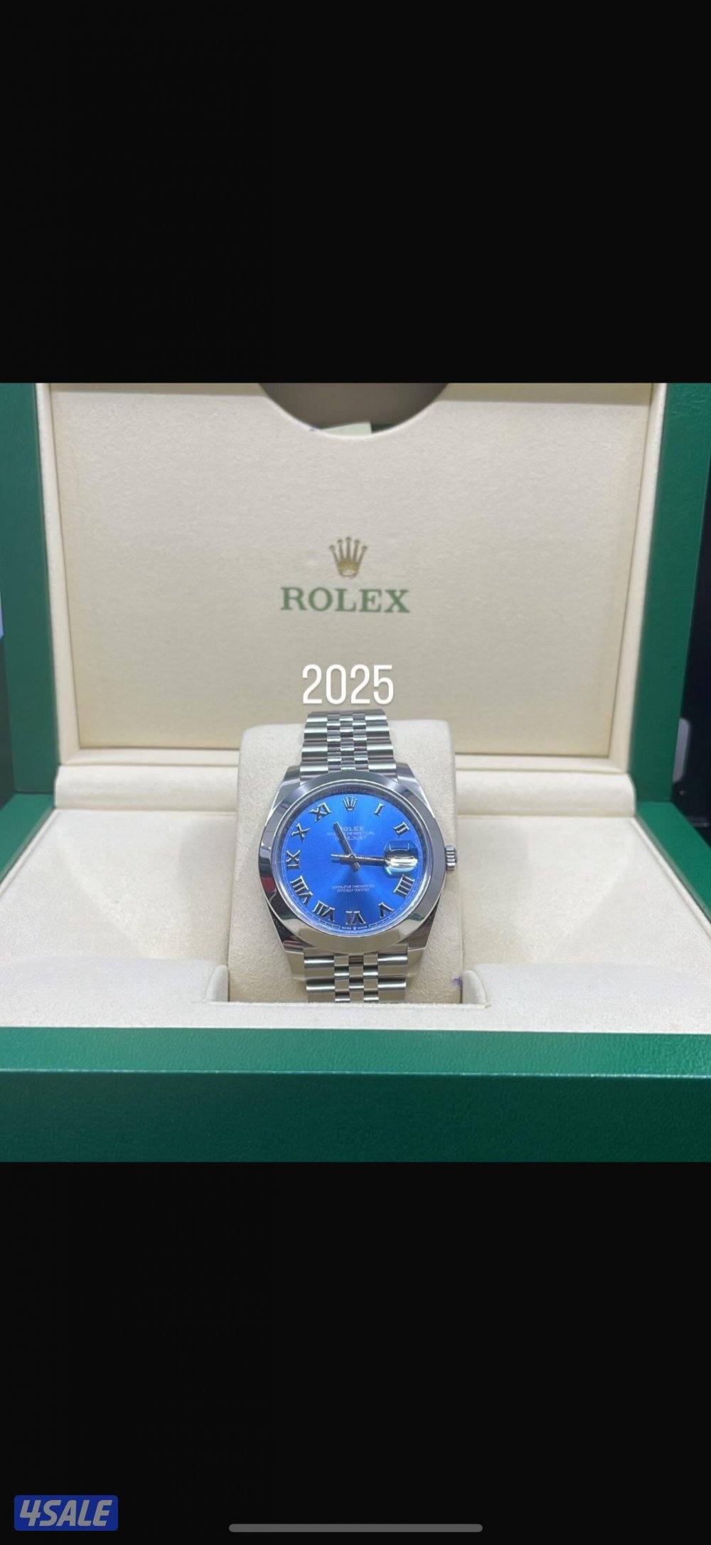 روليكس ديجست جديدة ٢٠٢٥ غيرمستعملة جوبلي لون ازرق ارقام لاتيني ٤١ ستيل0