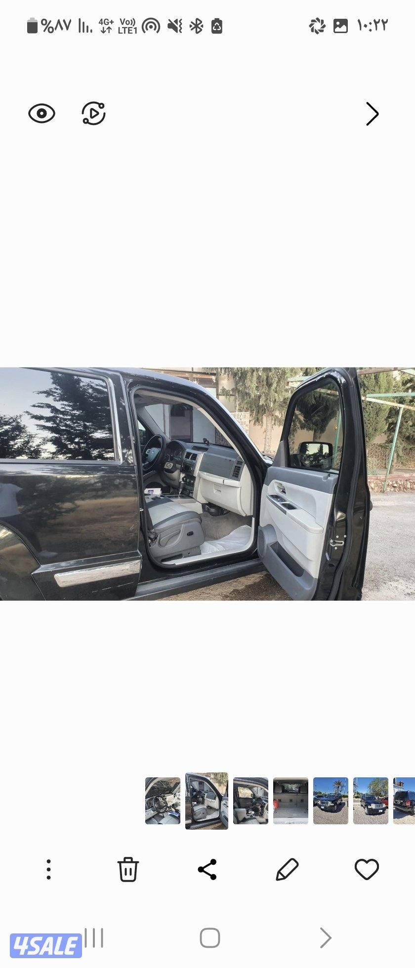 للبيع جيب ليبرتي سبورت موديل 2008 .
 اللون الخارجي اسود داخليه جلد لون6