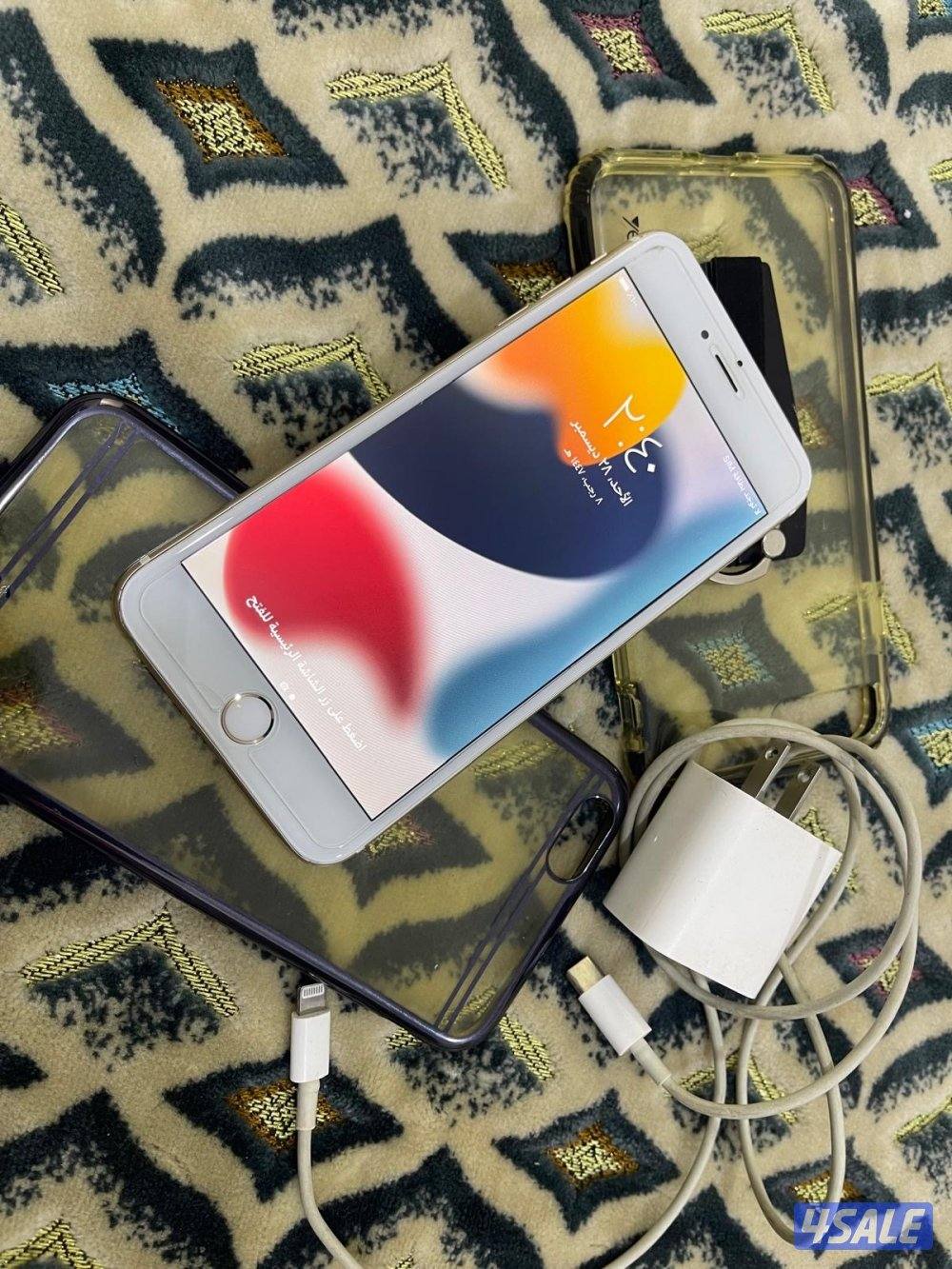 ايفون 6s بلس العود 64،قيقا بطارية 88 نظيف مو مفتوح ولا مصلح0