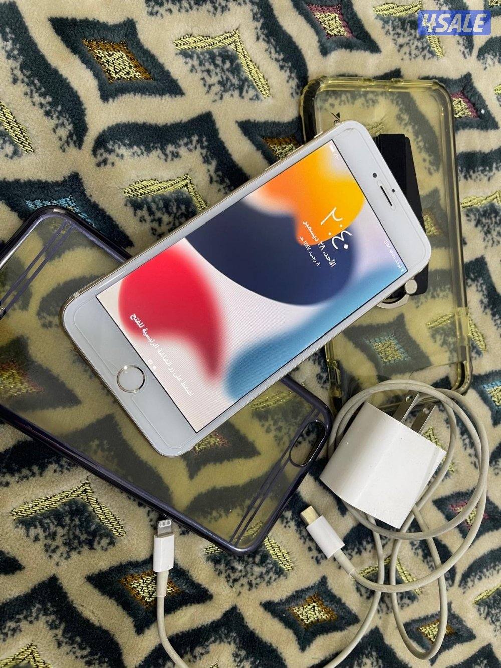 ايفون 6s بلس العود 64،قيقا بطارية 88 نظيف مو مفتوح ولا مصلح2