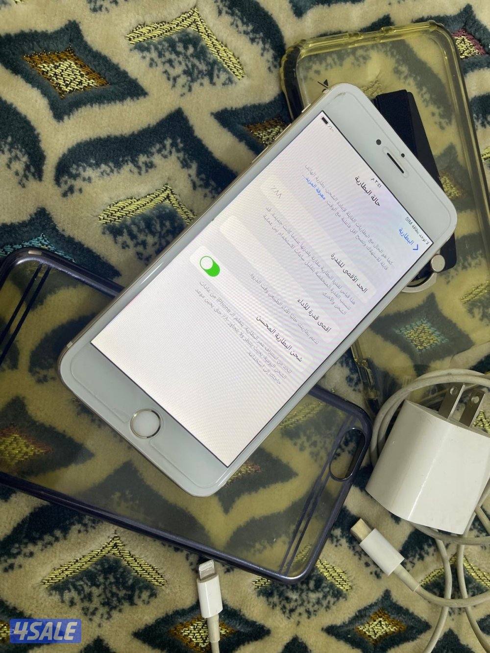 ايفون 6s بلس العود 64،قيقا بطارية 88 نظيف مو مفتوح ولا مصلح5