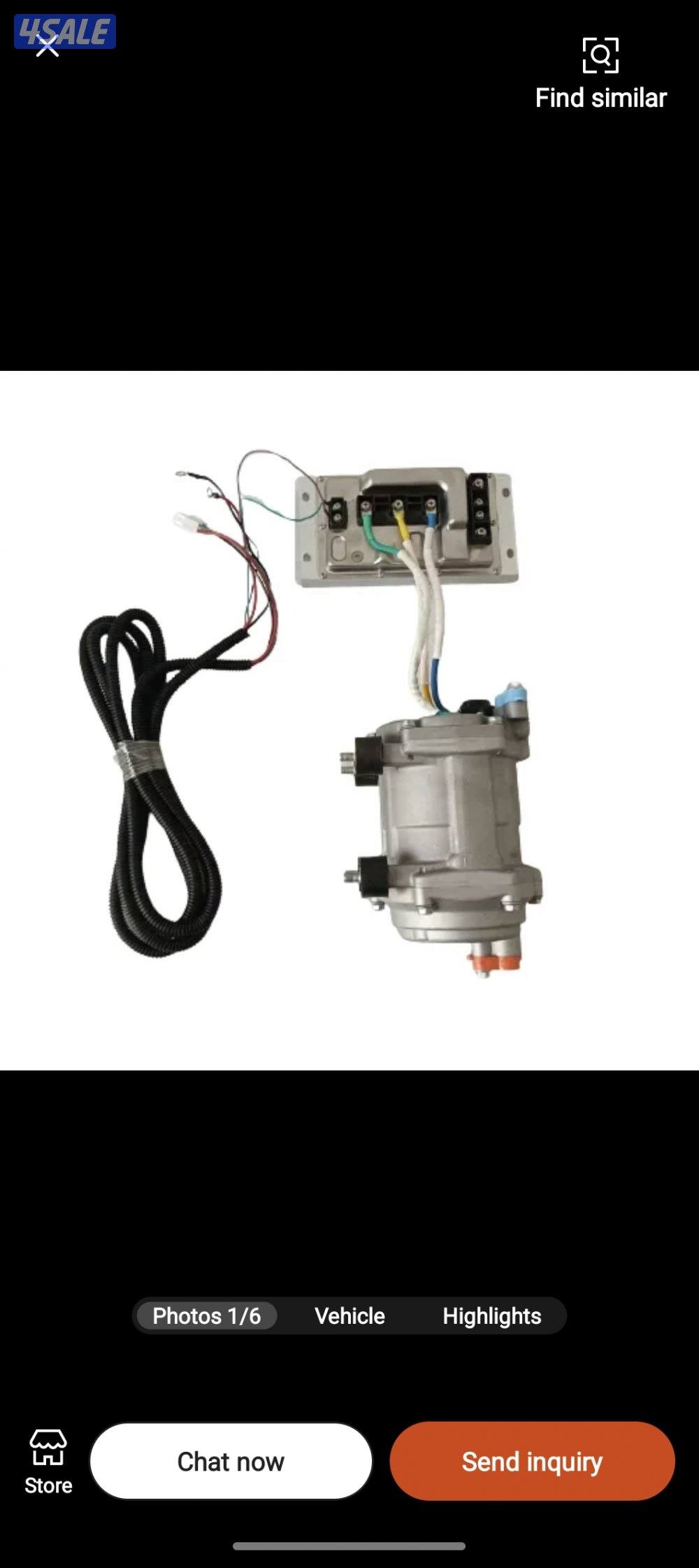 للبيع كمبرسور تكيف 12v جديد غير مستخدم يركب على جميع السيارات2