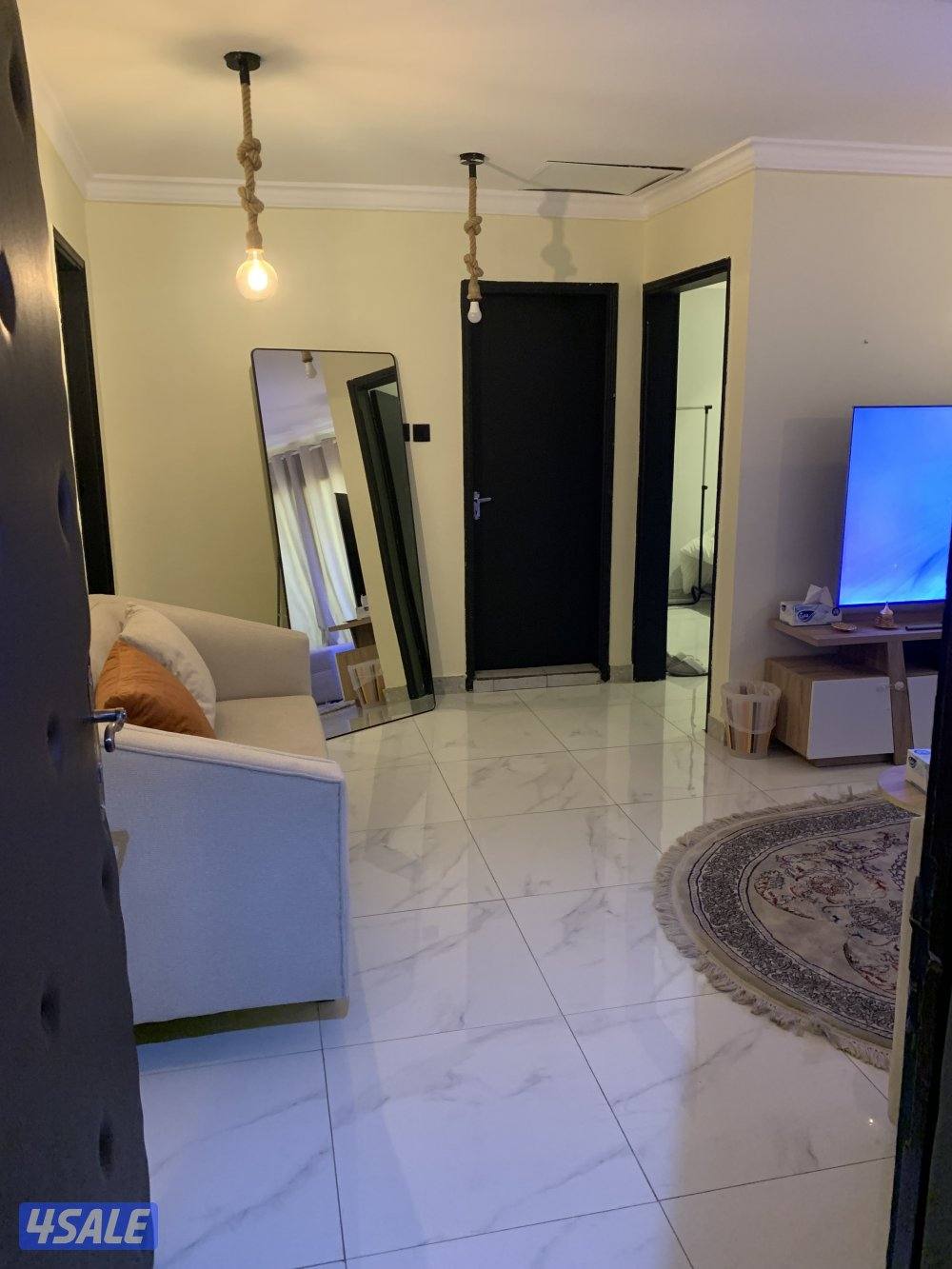 شقق للايجار خلو غرفة وصالة ومطبخ وحمام تشطيب سوبر لوكس7