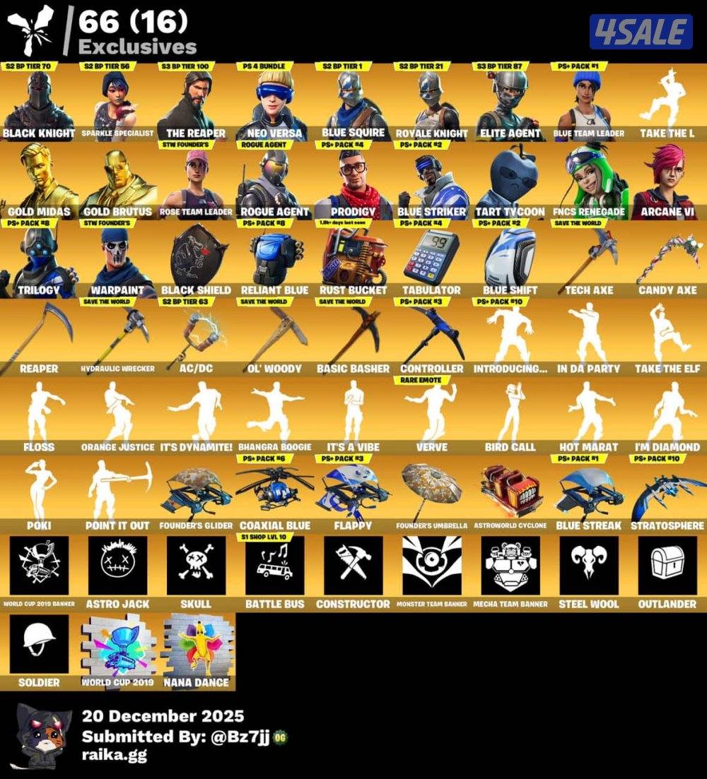 حساب فورت شيطون وسيزن 3 نوادر و 300 سكن0