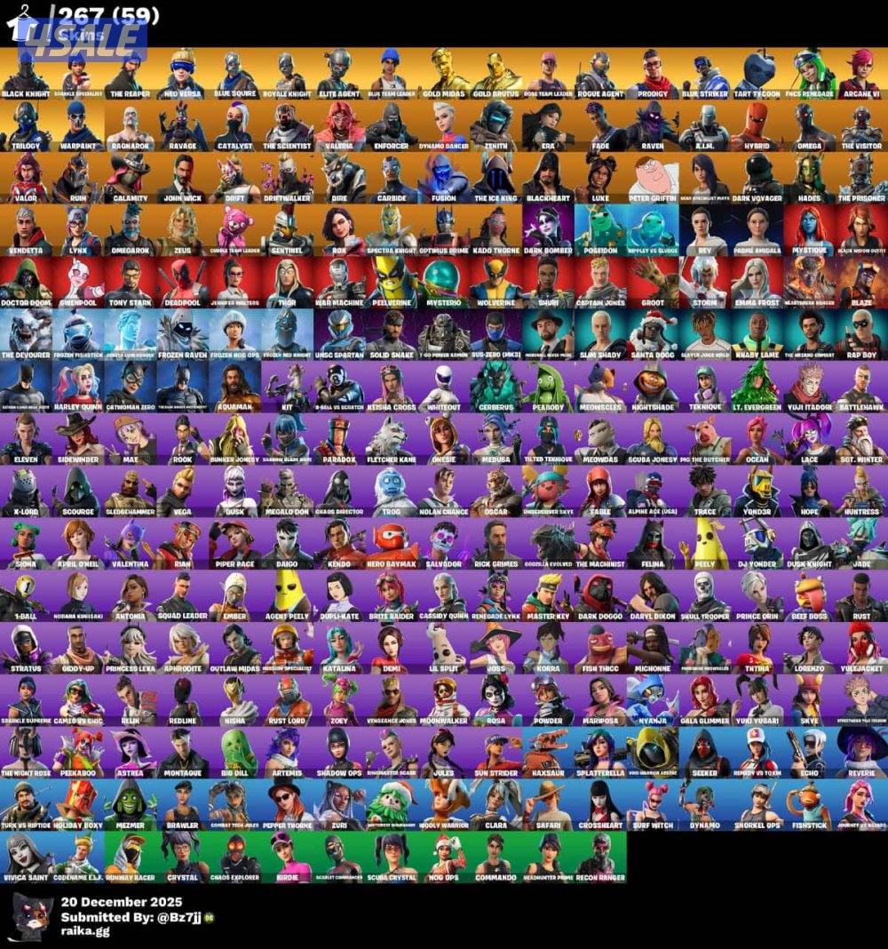 حساب فورت شيطون وسيزن 3 نوادر و 300 سكن4