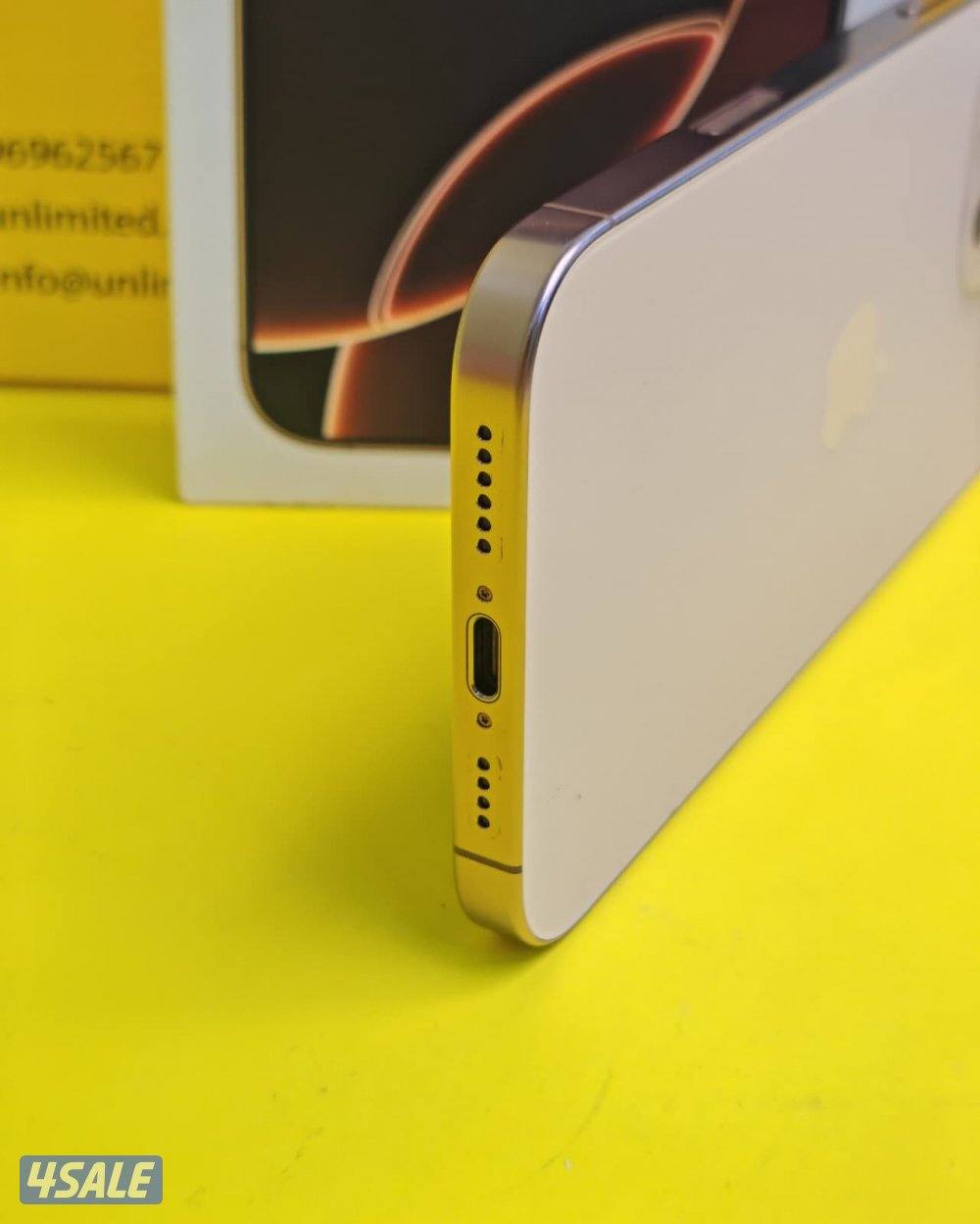 ايفون 16 برو ماكس – 256 جيجا – تيتانيوم صحراوي iPhone 16 Pro Max 256G4