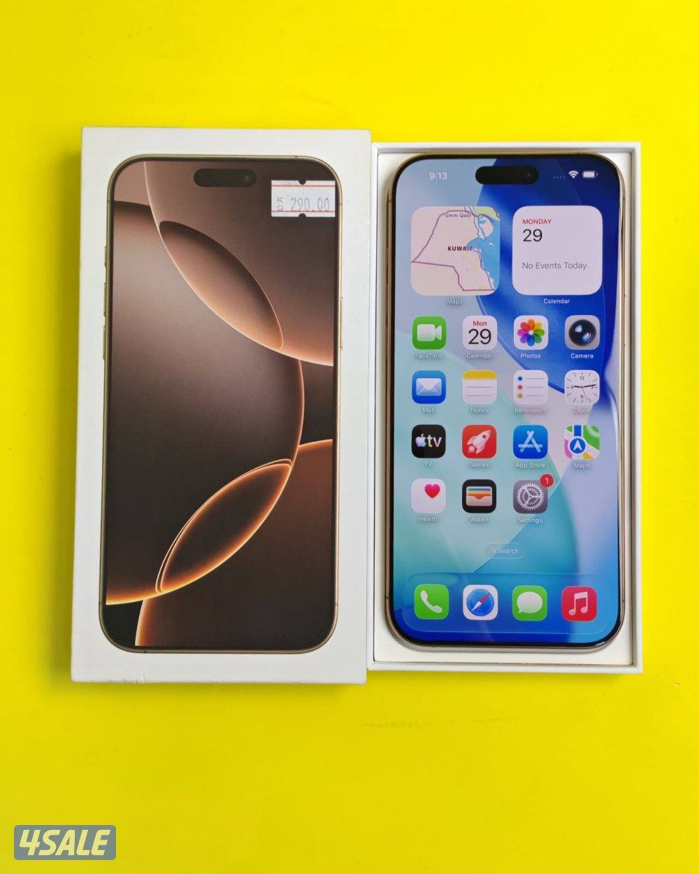 ايفون 16 برو ماكس – 256 جيجا – تيتانيوم صحراوي iPhone 16 Pro Max 256G10