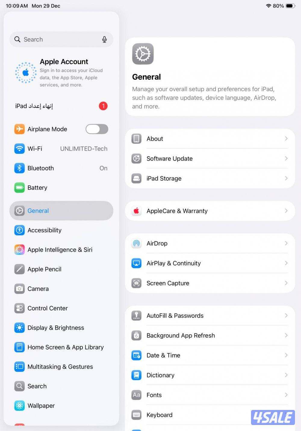 ايباد برو 11 انش– iPad Pro 11-inch (4th Gen) 128GB Space Gray1