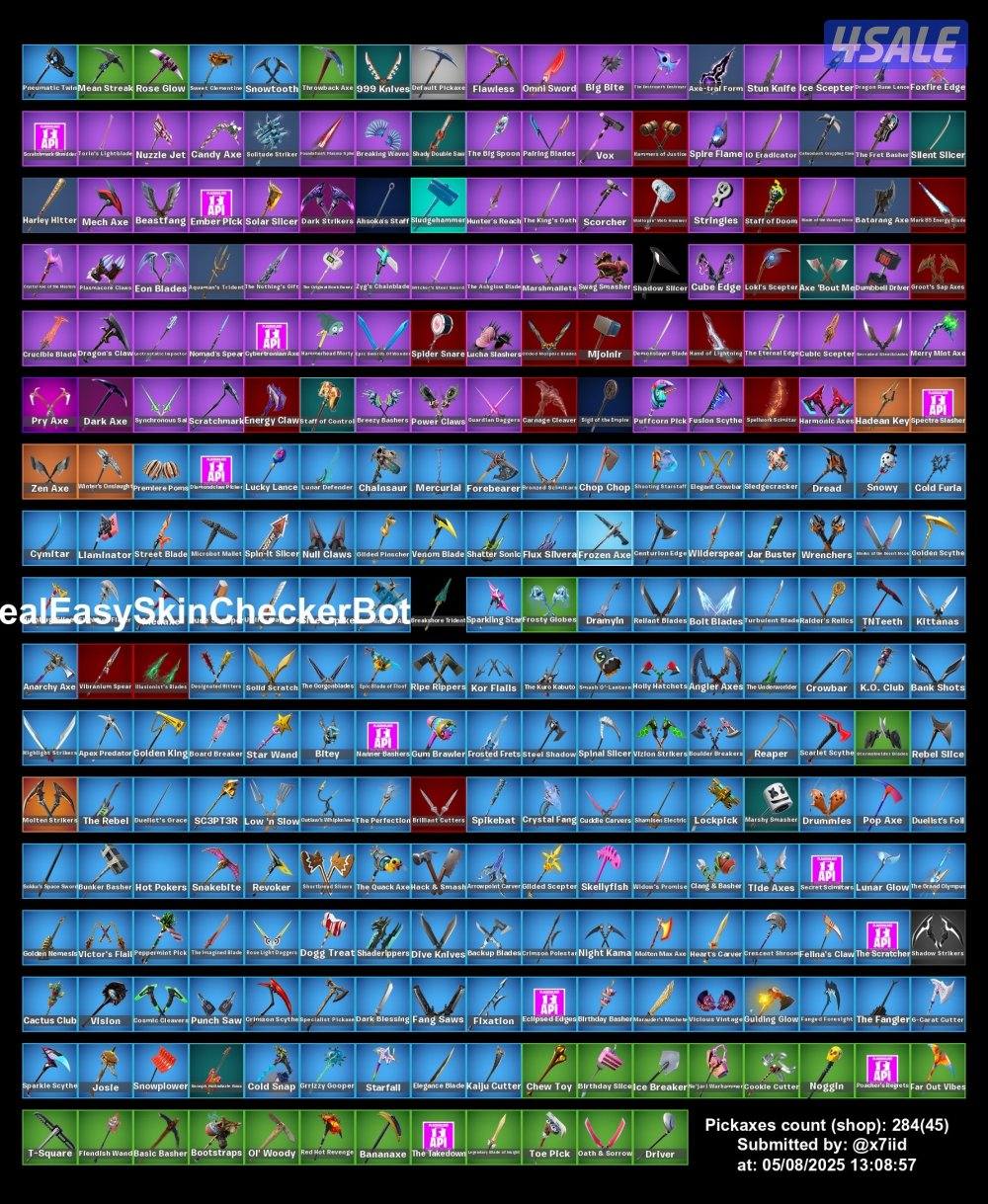 حساب فورت نادر ايكونك و 350 سكن ونوادر واجد1