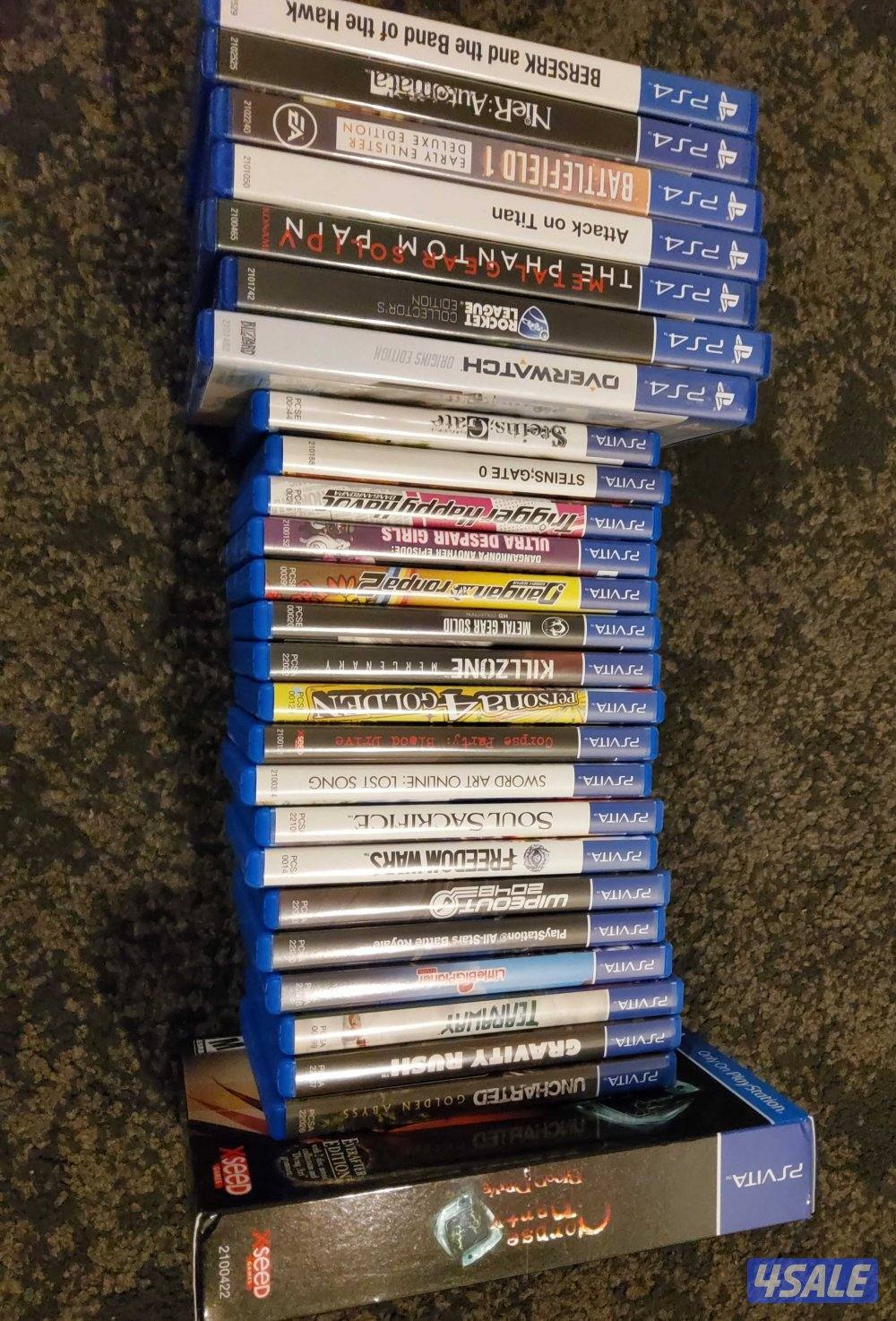 PS3, PS4 and PS VITA SLIM with 84 video game1