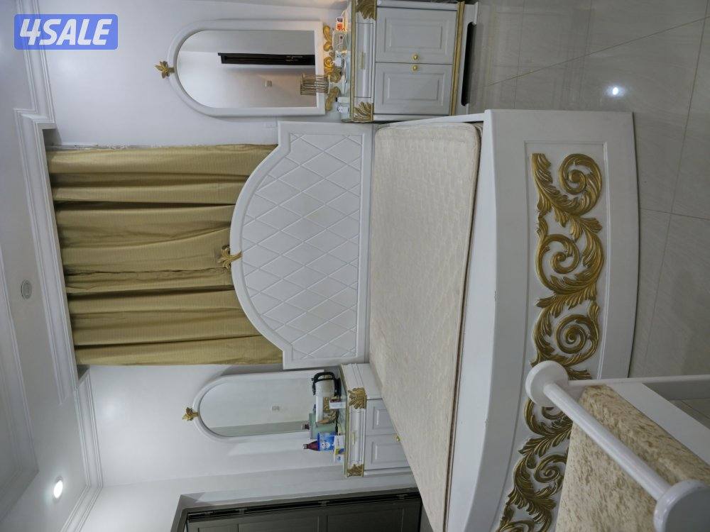 غرفة نوم نظيفه وقويه خشب تفصال سبع قطع كامله مع الماترس والبرده3