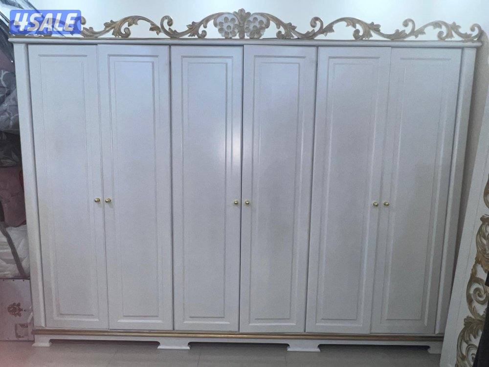 غرفة نوم نظيفه وقويه خشب تفصال سبع قطع كامله مع الماترس والبرده6