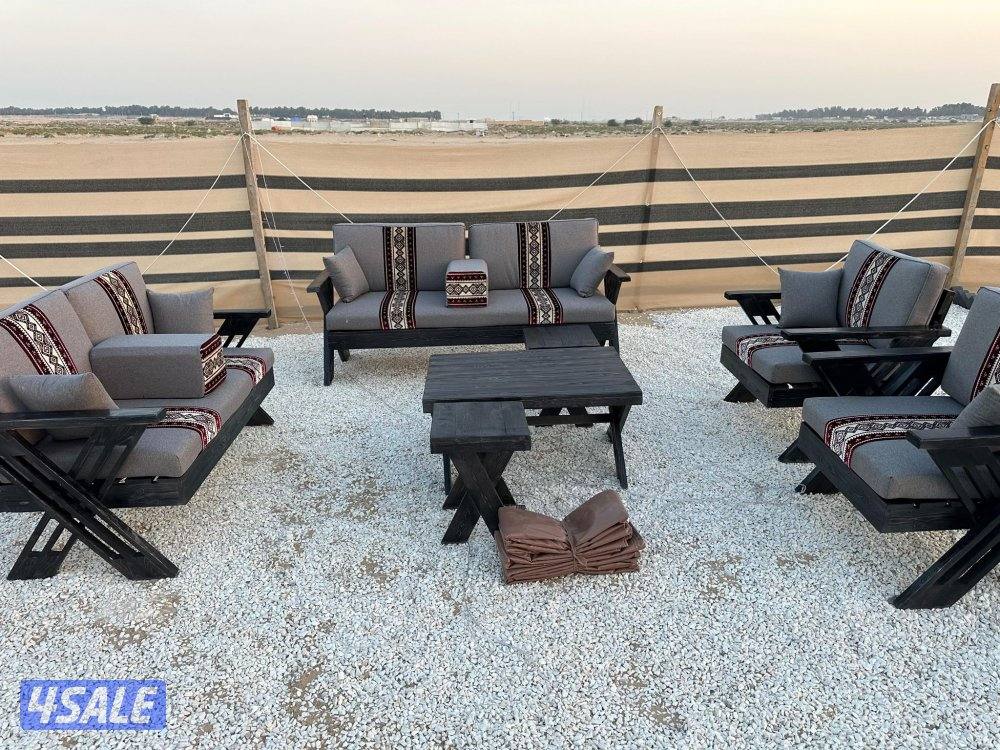 كراسي خشب ، حديد ✅5