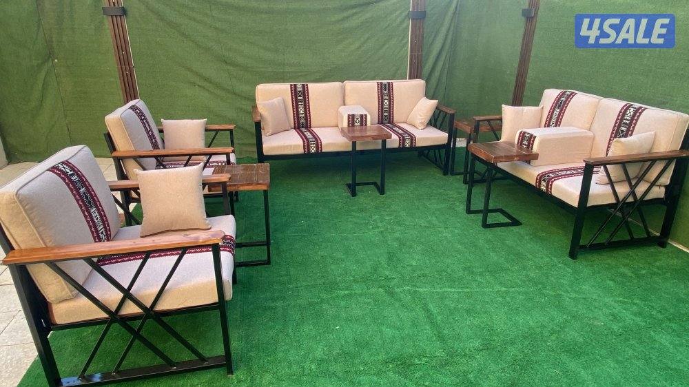 كراسي خشب ، حديد ✅7