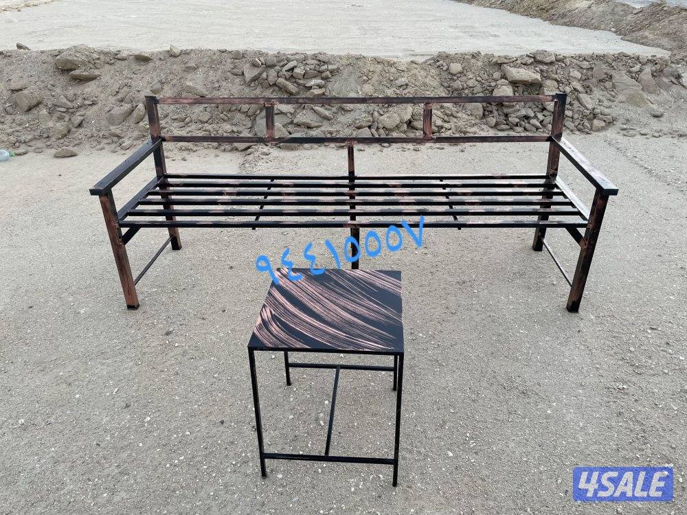 كراسي خشب ، حديد ✅9