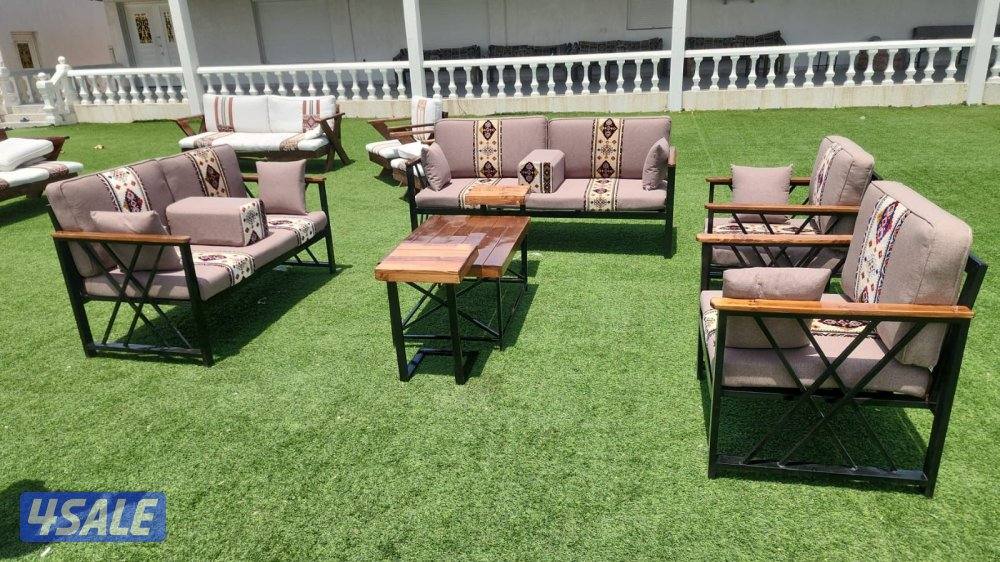 كراسي خشب ، حديد ✅11