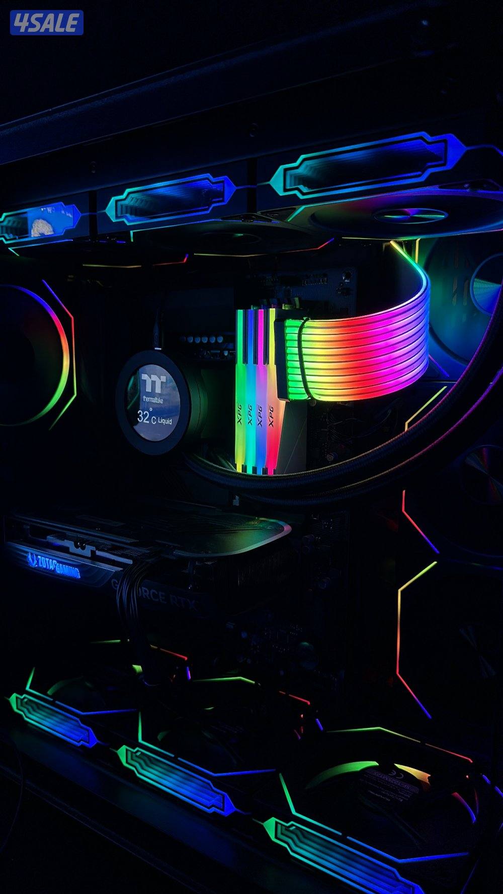 للبيع بي سي قيمنق PC RTX 4060ti 16g0