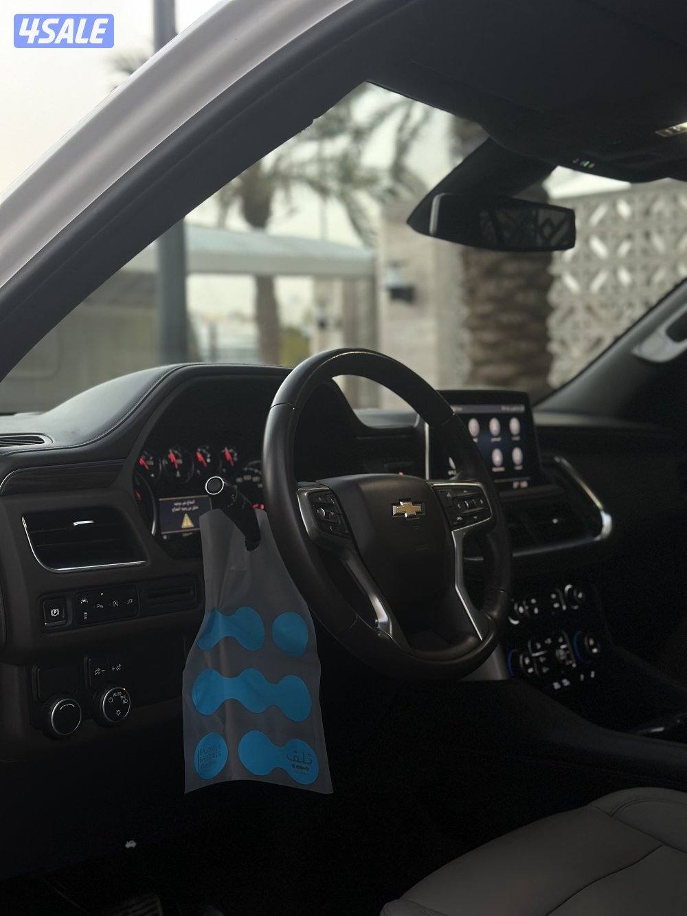 تاهو سقنتجر موديل 2021 ابيض صدفي صبغ الوكالة4