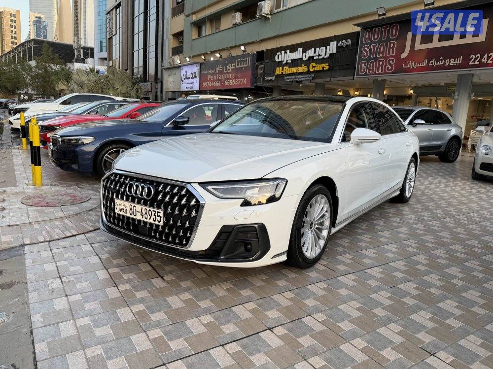 اودي A8L موديل 2024 عداد 20 الف وكالة تحت الكفالة سيرفيس مجاني0